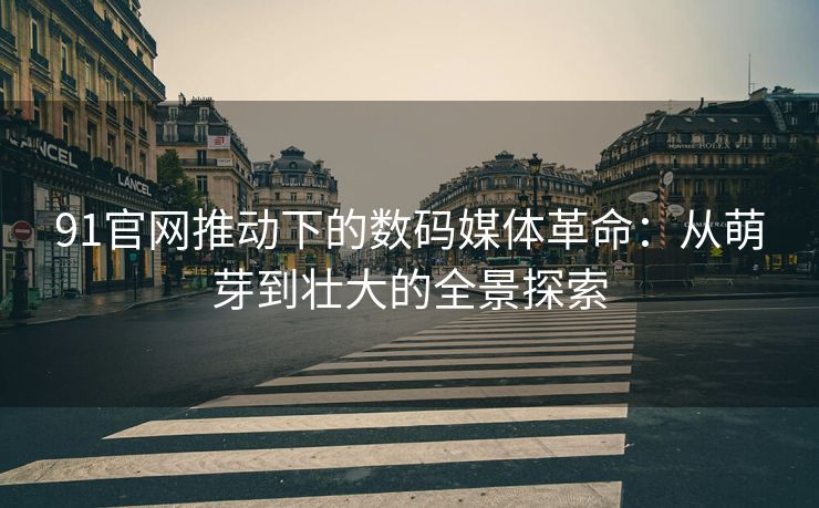91官网推动下的数码媒体革命：从萌芽到壮大的全景探索